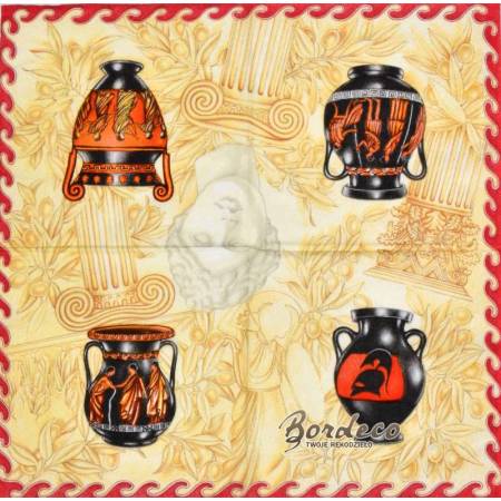 Serwetka decoupage seria MAKI greckie amfory 33x33cm